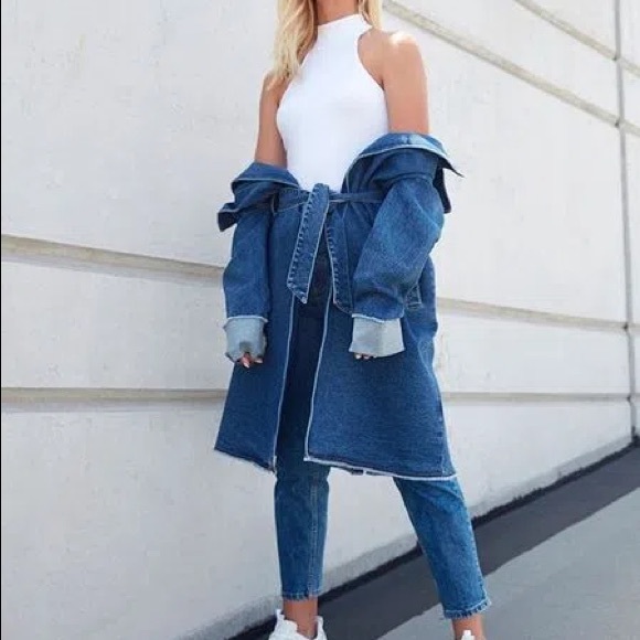 Guess denim trench coat - Picture 3 of 11